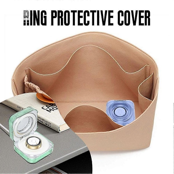 Beskyttende ladeetui for Samsung Galaxy Ring Smart Ring-ladeetui Transparent