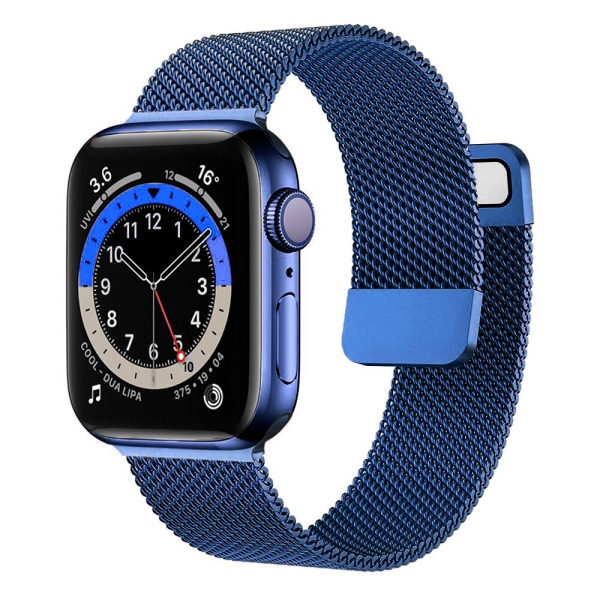 Rem För Apple Watch Band 44mm 40mm 38mm 42mm 44 mm Tillbehör Magnetisk loop Metall smartwatch armband iWatch serie 3 4 5 6 se blue 42mm or 44mm