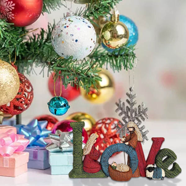 Juldekoration Eleganta Profiler Julkrubba Julprydnad Förtjusande Vacker Engelsk Bokstavsdekoration Plush doll