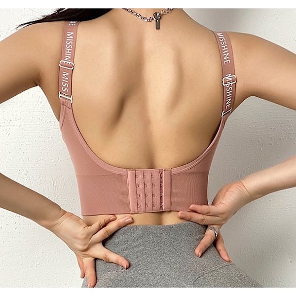 Joogaliivit, seksikkäät push-up alusvaatteet, fitnessliivi naisille Sweet Pink L