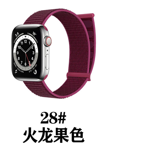 Klockarmband för Apple Watch iWatch 38/40/41mm Drakfruktfärg