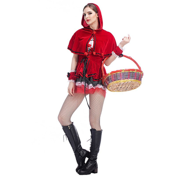 Voksen Eventyr Rødhætte Kostume Fancy Voksen Halloween Udklædning Fantasia Feminina Julekostumer Default Title