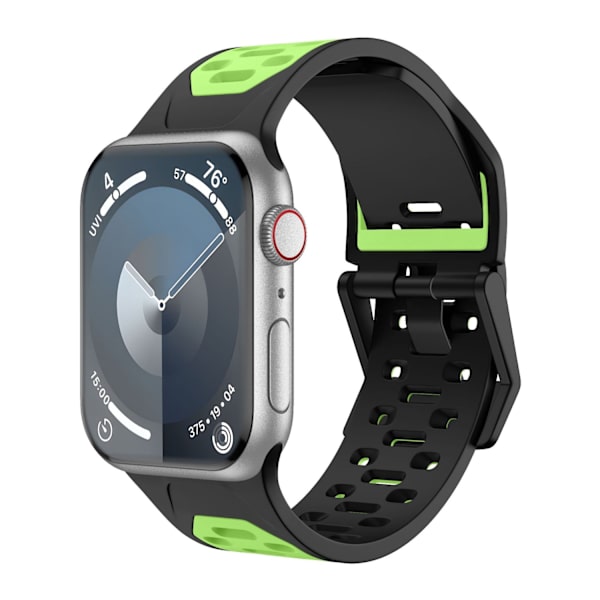 Kellon ranneke Apple Watch iWatch 42/44/45/49/46mm 0. sukupolvi musta vihreä