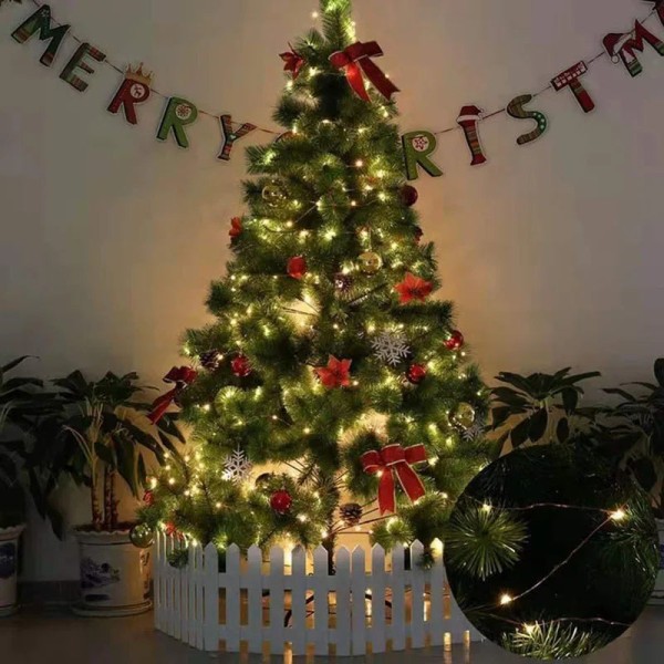 5/10M LED Ljusslinga Fjärrkontroll Fairy Lights Batteridriven Jul Utomhus Girlang Bröllopsfest Högtidsljusslinga 5m Regular USB Multicolor