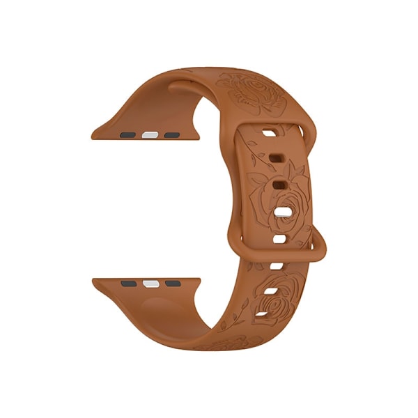 Klockarmband för Apple Watch iWatch 38/40/41/10:e generationen 42mm kaffe