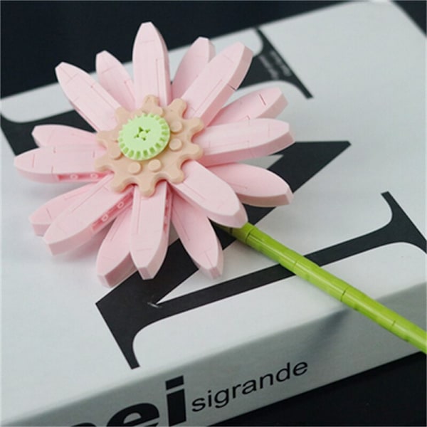 DIY Solsikker Tulipaner Roser Jasmin Planter Gypsophila Haver Romantiske Byggeklodser Klassisk Model Klodser Børnesæt Kits Legetøj Without Box10
