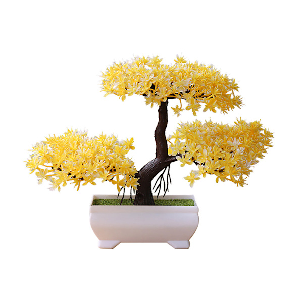 Kunstig Plante Kunstig Blomst Boligindretning Bonsai Træ Potteplante Falsk Blomst Pottepynt Til Hjem Værelse Have Dekoration c
