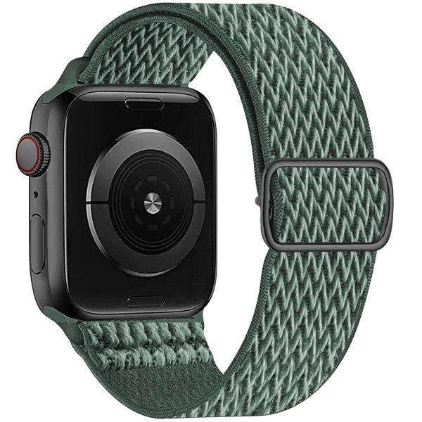Nylonstropp for Apple Watch-reim 44 mm 40 mm 41 mm 45 mm Justerbar elastisk solo loop-beltearmbånd Apple Watch Series 7 6 se 5 4 3 fog 38mm - 40mm - 41mm