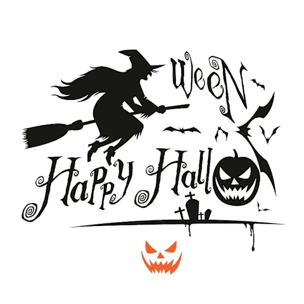 Halloween Väggdekor Slitstark Lätt Att Applicera Iögonfallande Rivtålig Långvarig Användning Festlig Dekoration Avtagbar Halloween Dekor C C