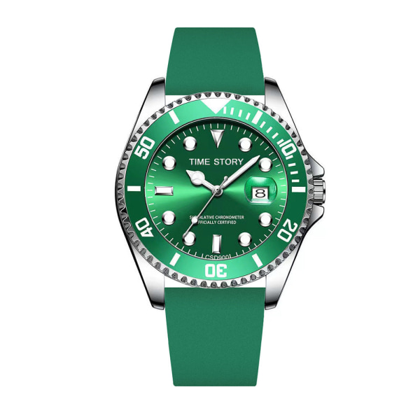 Watch Herr Icke-mekanisk Watch Watch Partihandel Vattentät Mode Lysande Watch Fine steel green surface