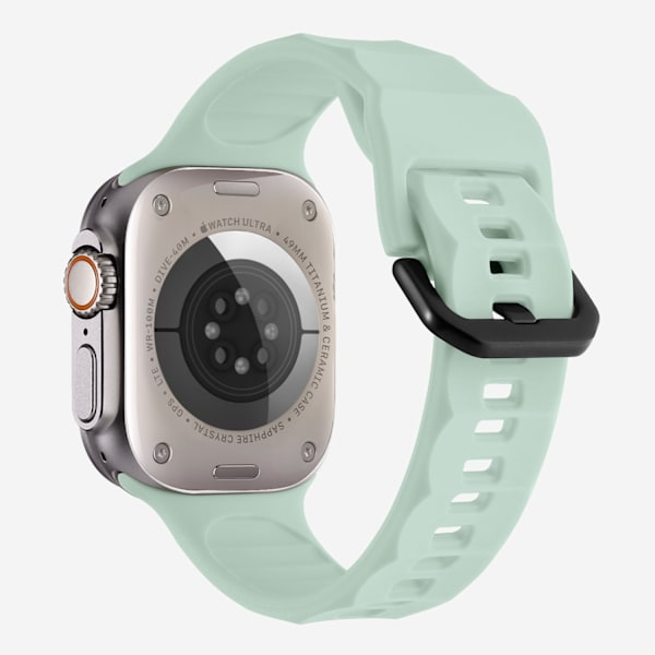 Urrem til Apple Watch iWatch 38/40/41/42MM S10 Universal Mintgrøn Ripple Sportsrem
