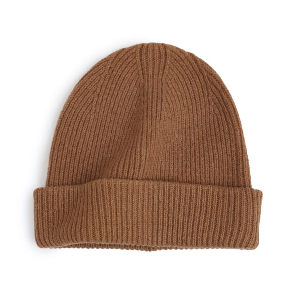 Villainen lieritön pipo naisille, neulottu, muodikas, lämmin, korealainen tyyli, pussimainen, villaa, syksy ja talvi AW22/23-caramel color Average size