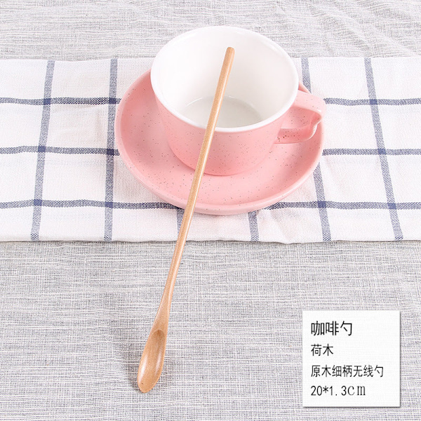 Japanilaistyylinen pitkäkahvainen kahvilusikka, luova puinen astiasto, sekoitustanko, maitotee, maito, hunaja, pieni puulusikan valmistaja Log fine handle wireless spoon