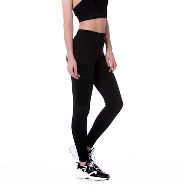 Joogahousut Juoksuhousut Trikoo Kuntosaliharjoittelu Leggingsit Urheilu Naisille NB688-black L