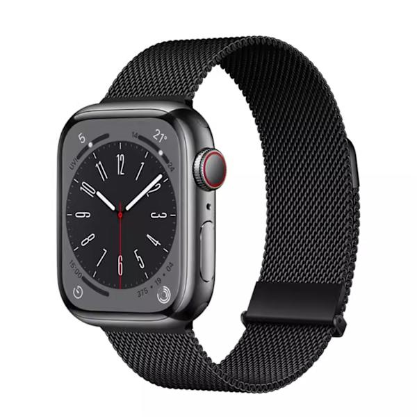 Klockarmband för Apple Watch iWatch 38/40/41mm Svart