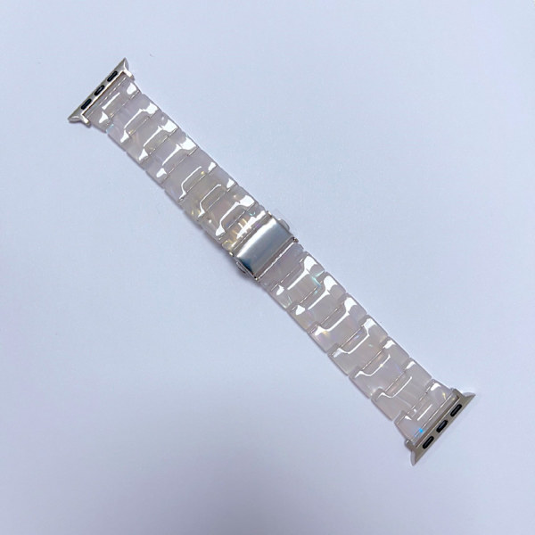 Klockarmband för Apple Watch iWatch för S10-42mm 38/40/41mm fluorescerande vit