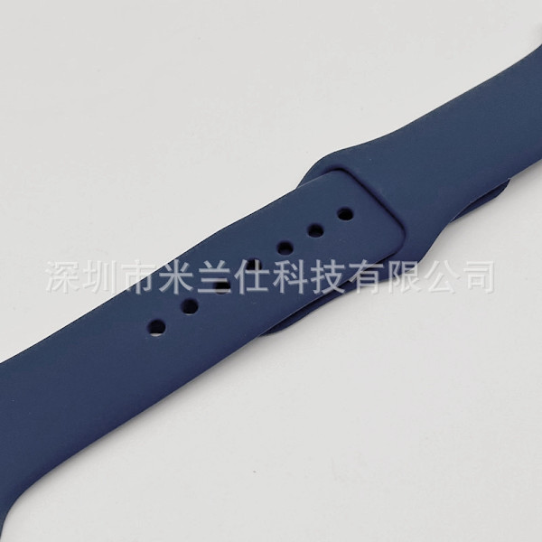 Klockarmband för Apple Watch iWatch 38/40/41/42mm-S10 standardstorlek SM kod 82 Stormblå
