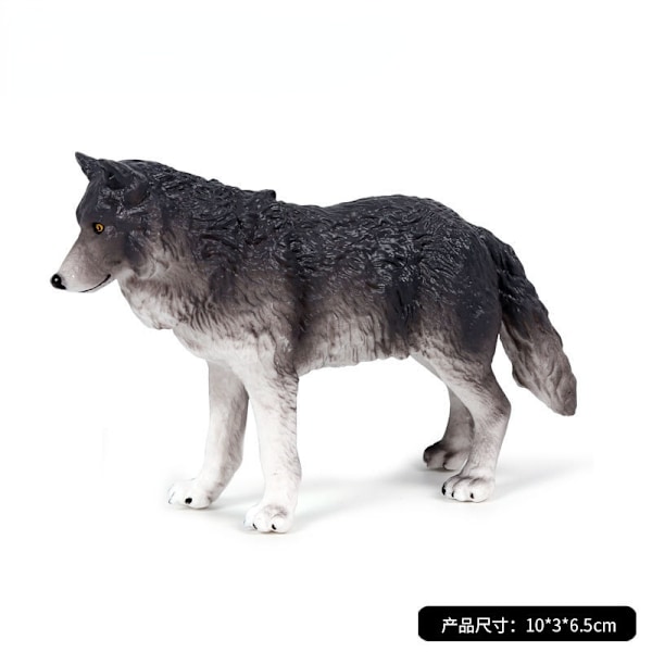 Små Simulations Ulve Actionfigurer PVC Figur Samleobjekter Vilde Dyr Figurer Figurer Børn Kognitive Legetøj Børnegave Wolf 3