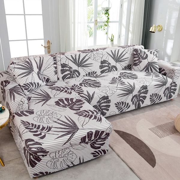 Sofabetræk til stue strækbart trykt sofabetræk L-formet hjørnesofabetræk funda sofa elastisk sofabetræk 1/2/3/4-personers Color 23 1-seat 90-140cm