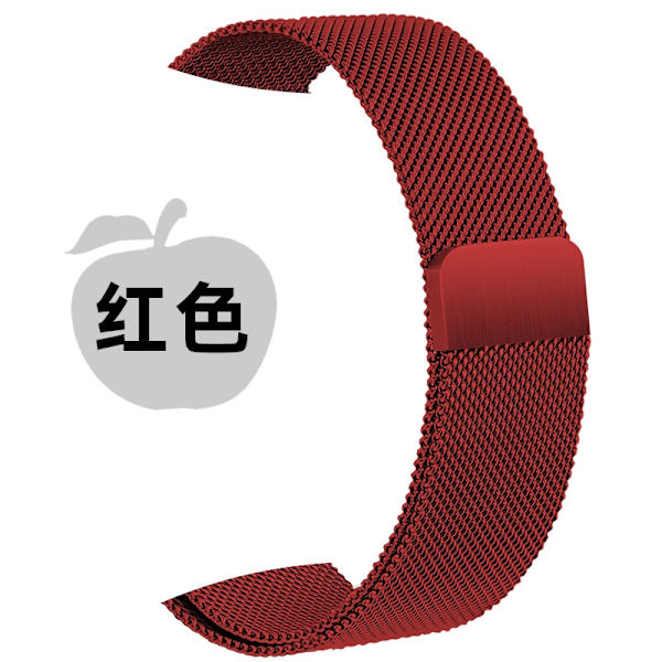 Kellon ranneke Apple Watch iWatchille 38-40-41-10 sukupolvelle 42mm punainen