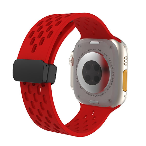 Klockarmband för Apple Watch iWatch Röd 42/44/45/49mm