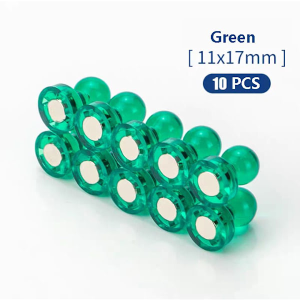 10 st Trycknålar Kontor häftstift Starka Neodymmagneter Konmagneter Supermagnet anslagstavla Schack Magnetiska trycknålar 10pcs crystal 21X15