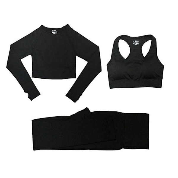 Yoga Set Träningskläder Träningsdräkt Toppar Och Leggings för Fitness Sport För Kvinnor Red L