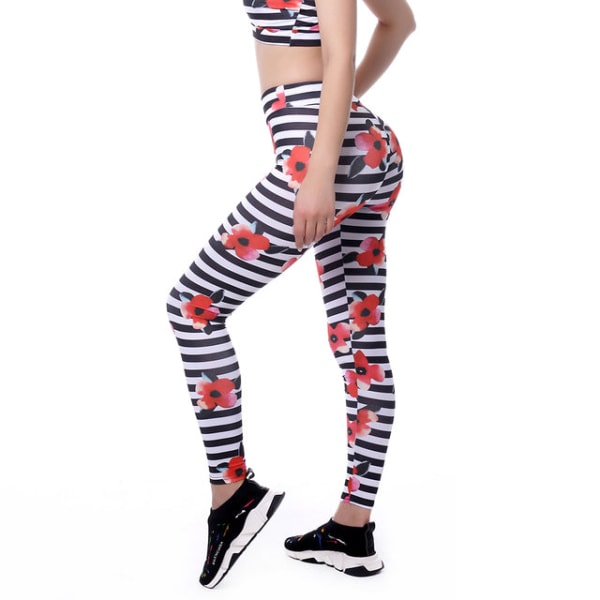 Yoga Bukser Løbebukser Tights Gym Træning Gym Leggings Sport Til Kvinder NB628-camouflage L