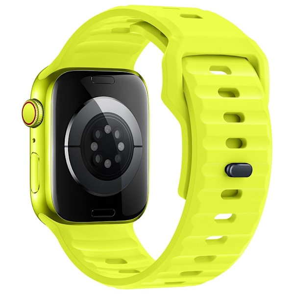 Klockarmband för Apple Watch iWatch 38/40/41/42mm universal fluorescerande gul