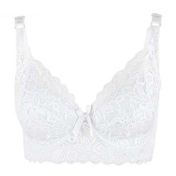 Spets-BH för kvinnor Push Up Sexiga BH:ar för kvinnor Stor Storlek Ultratunn Underkläder Intimates C D Gold 42C