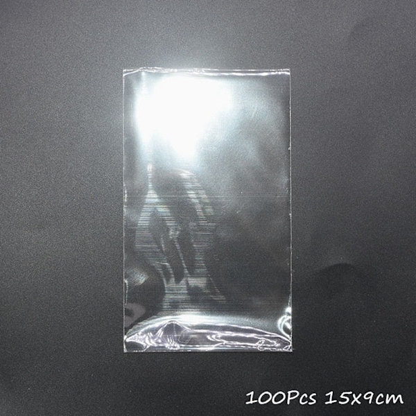 100 stk. Gennemsigtige plastikposer til slik, slikkepinde, kager, indpakning, cellofanposer, jule-, bryllups-, fødselsdagsfest, gavepose out of stock1