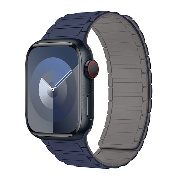 Kellon ranneke Apple Watch iWatch 42/44/45/49MM indigolle harmaalla