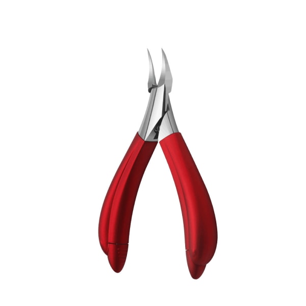 Grå Neglespor Saks Negleklippere Kombinasjonssett Husholdnings Spiss Olecranon Tang Pedikyr Two-in-one bent nose plier Red