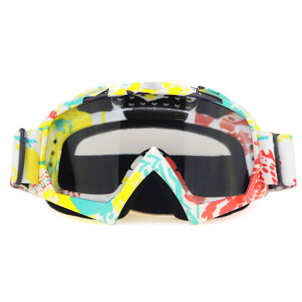 Moottoripyöräilyyn, maastohiihtoon ja lasketteluun sopivat suojalasit, kypärälasit, ritarivarusteet, ulkoilulasit miehille ja naisille Graffiti frame transparent sheet 17cm