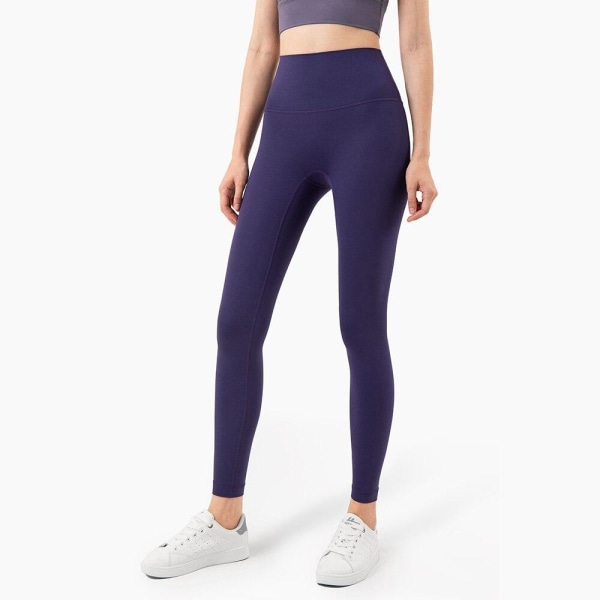 Set Leggings och toppar Fitness Gymkläder för kvinnor black5 L