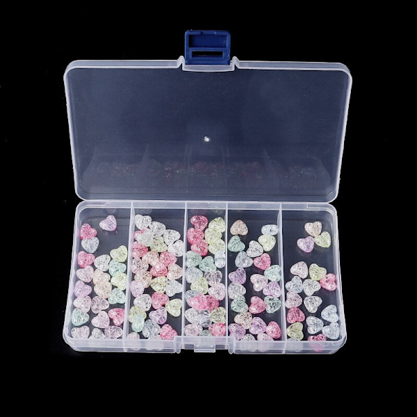 Smykkeskrin i plastik, værktøjskasse i plastik, justerbar håndværksorganisator, opbevaringsperler, armbånd, smykkeskrin, emballage 1pc 10 grids8