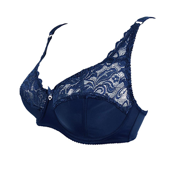 Supertunn Dam BH Sexig Transparent Spets Underkläder BH Plus Storlek C D Kupa Bralette Vardagsunderkläder Beige 80C