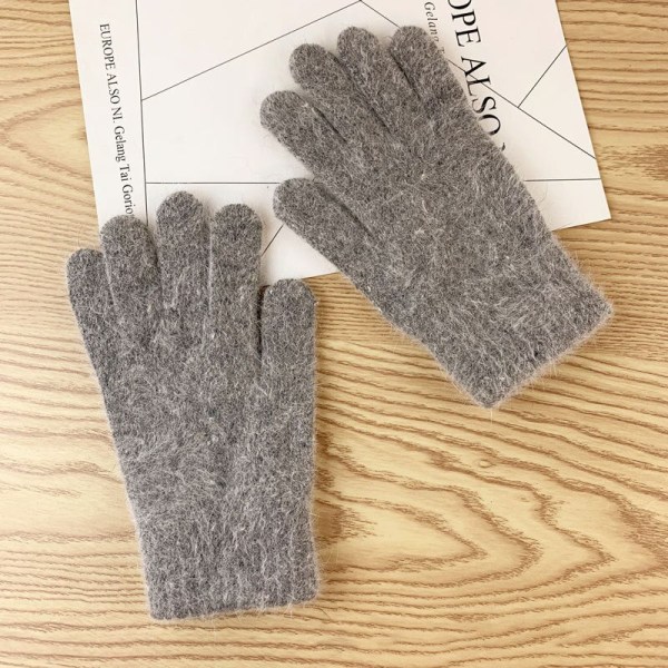 Hansker dame vinter søte plysj varme ridehansker damehansker damehansker dame vinterhansker vinterhansker dame Beige One Size