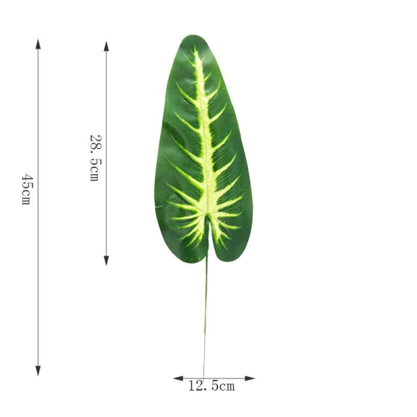 One Piece monstera konstgjorda växter plast tropiska palmblad hem trädgård dekoration tillbehör Fotografi Dekorativt Xiang Er Ye