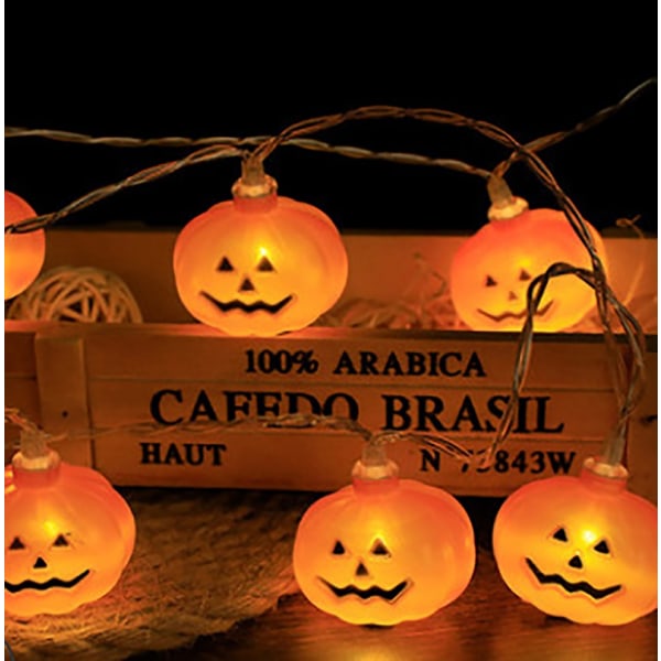 Led Halloween -valosarja, kurpitsa, lepakko, pääkallo, kauhu, Halloween-koriste, kotibileisiin F 3m-20light