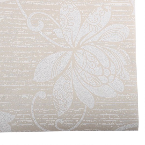 3D Präglad Förtjockad Fjärilsblomma Non Woven Tapet Vardagsrum TV Bakgrund Väggpapper