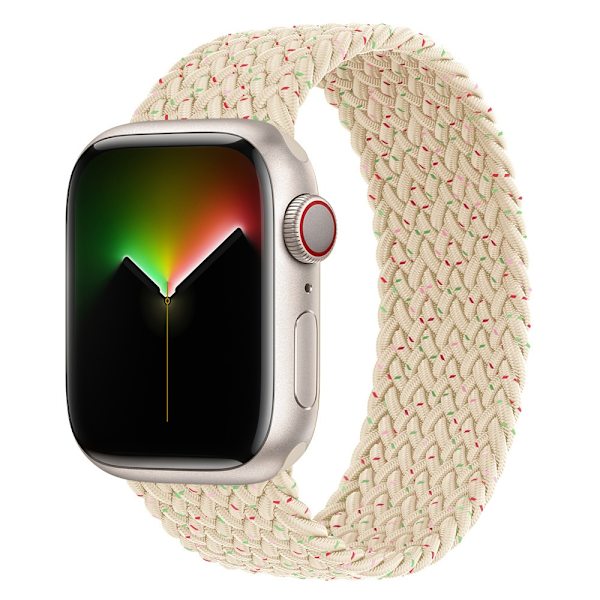 Klockarmband för Apple Watch iWatch 42/44/45/49MM Urtavla Storlek S Handledsomkrets 161~173mm Stjärnljus färgpunkt