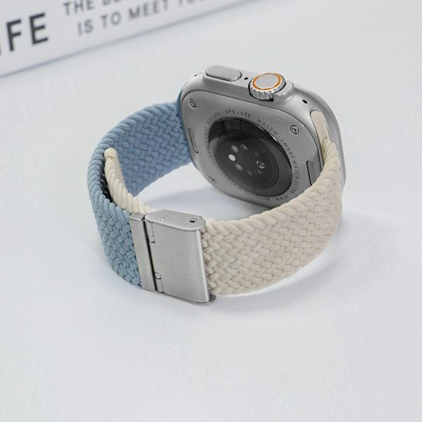 Klockarmband för Apple Watch iWatch 38/40/41mm- s10-42mm Ett stycke spänne Rock Blue Starlight