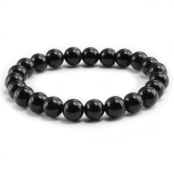Buddha Sort Hvid Natursten Lava Perler Armbånd Mænd Kvinder Rosenkrans Armbånd Meditation Armringe Yoga Smykker Gave 6mm Matte Black