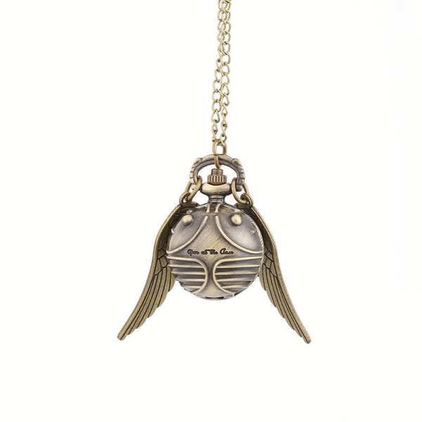 Anime Quidditch Sfærisk Lommeur Vinger Retro Flip Quartz Ur Harry Potter Snitch Lommeur Gun Color