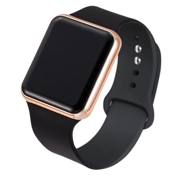 Digitaaliset rakastavaisten kellot pariskunnan kello urheilu rakastavaisten rannekellot LED digitaalikello miehille naisille ylellinen elektroninen kello Pareja Black RoseGold Black