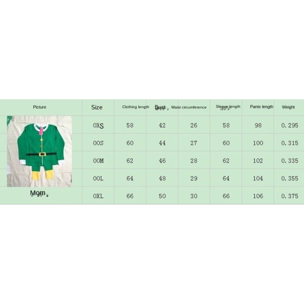 Julepyjamas Matchende Familie Pyjamas Forældre-Barn Tøj Hjemmetøj Nytårspakke Langærmet Pyjamassæt Family pack Father m size