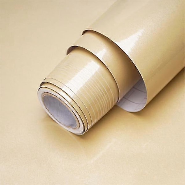 Selvklebende, vanntett og avtagbar vinyltapet Shiny Champagne 40cm x 1m Shiny Champagne 40cm x 1m