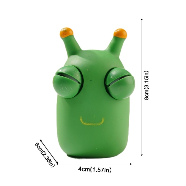 2 stk. Sjovt Øjeæble Popping Klemme Legetøj Græsorm Klem Squishy Fidget Legetøj Antistress Øje Hoppende Til Børn Voksen Stress Relief 2pcs Yellow eyeball As photo