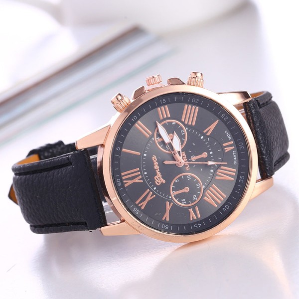 Ur Geneva Quartz Urrem Dame Mode Dameur Skala Herreur Yellow